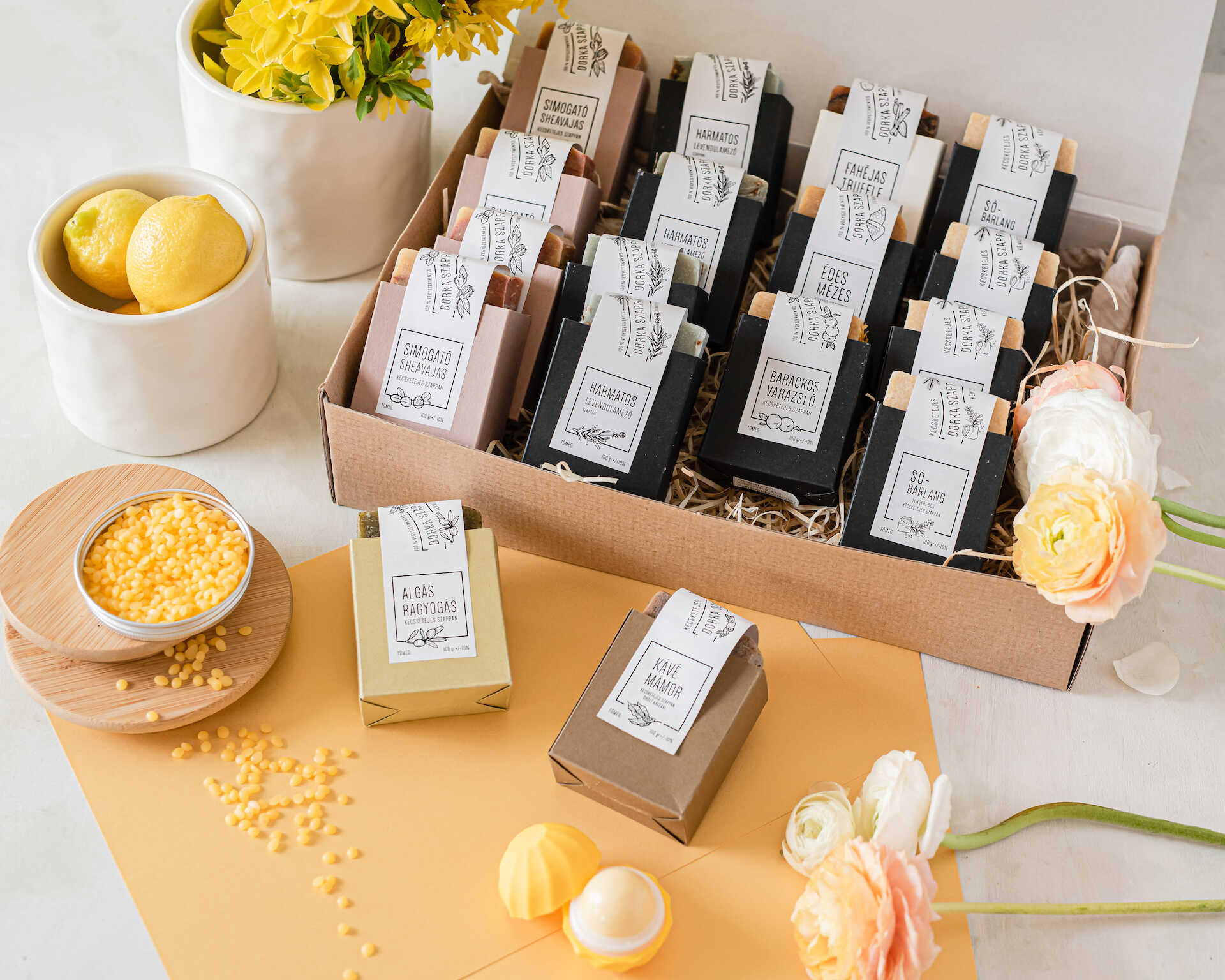 Ápolóolajos kecsketejes szappan